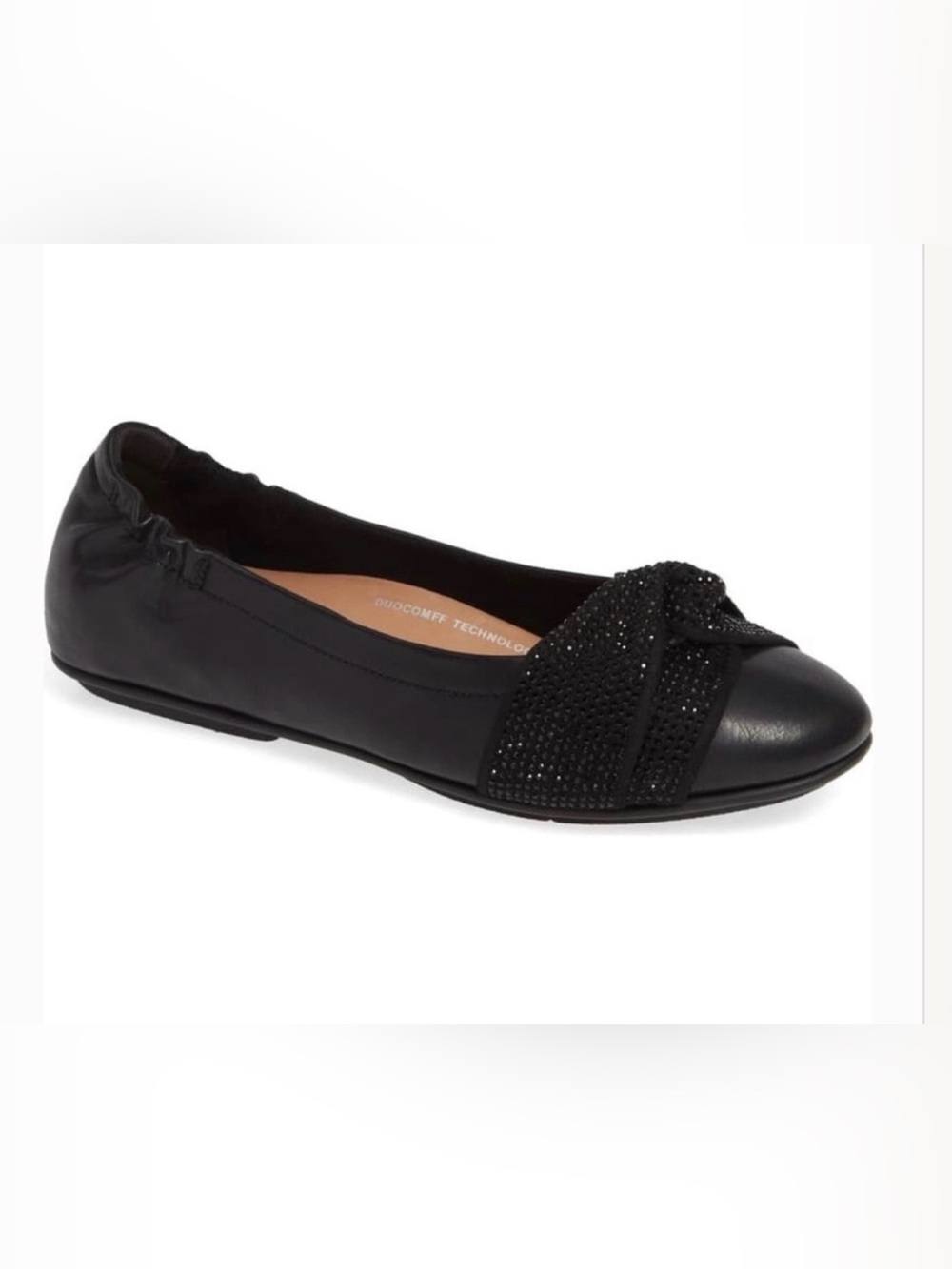 NEW Fitflop Twiss black crystal ballerina flats Size 9 Comfortable and elegant